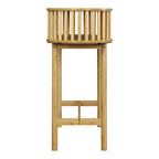 Κονσόλα Nodial MDF/Bamboo σε φυσική απόχρωση 120x39x85εκ