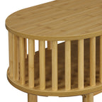 Κονσόλα Nodial MDF/Bamboo σε φυσική απόχρωση 120x39x85εκ