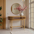 Κονσόλα Nodial MDF/Bamboo σε φυσική απόχρωση 120x39x85εκ