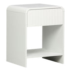 Κομοδίνο Lemperto MDF σε λευκή απόχρωση 40x40x53εκ