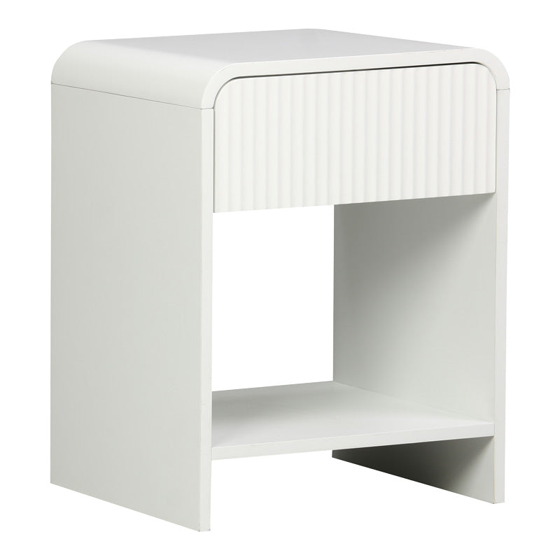 Κομοδίνο Lemperto MDF σε λευκή απόχρωση 40x40x53εκ