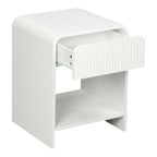Κομοδίνο Lemperto MDF σε λευκή απόχρωση 40x40x53εκ