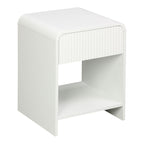 Κομοδίνο Lemperto MDF σε λευκή απόχρωση 40x40x53εκ