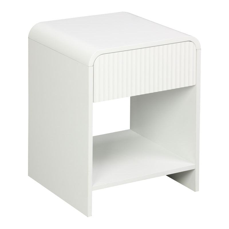 Κομοδίνο Lemperto MDF σε λευκή απόχρωση 40x40x53εκ