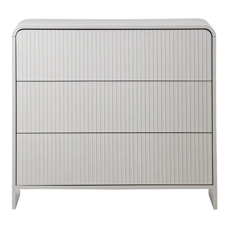 Συρταριέρα Zeplen MDF σε λευκή απόχρωση 80x40x75εκ
