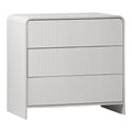 Συρταριέρα Zeplen MDF σε λευκή απόχρωση 80x40x75εκ