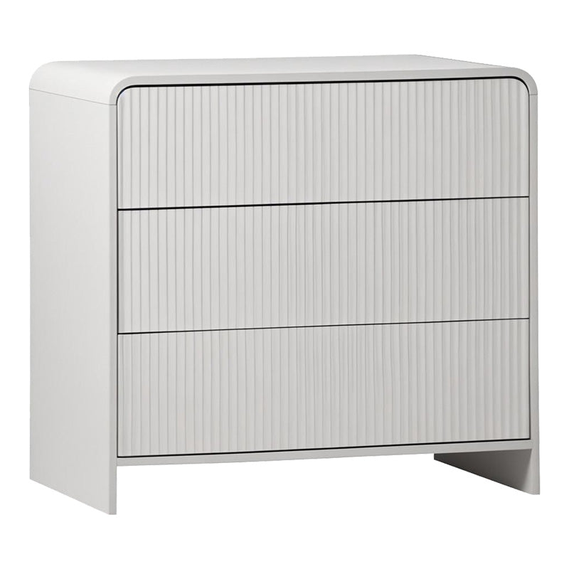 Συρταριέρα Zeplen MDF σε λευκή απόχρωση 80x40x75εκ