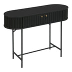 Κονσόλα Zakro MDF-μέταλλο σε μαύρη απόχρωση 100x35x75εκ