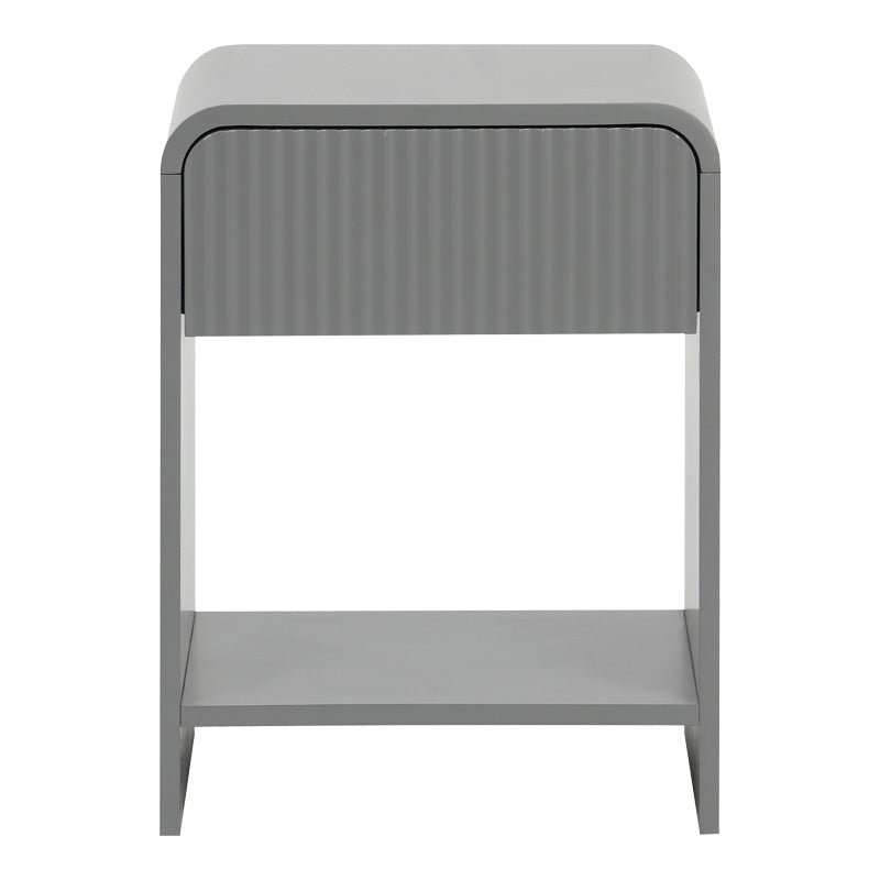 Κομοδίνο Lemperto MDF σε γκρι απόχρωση 40x40x53εκ