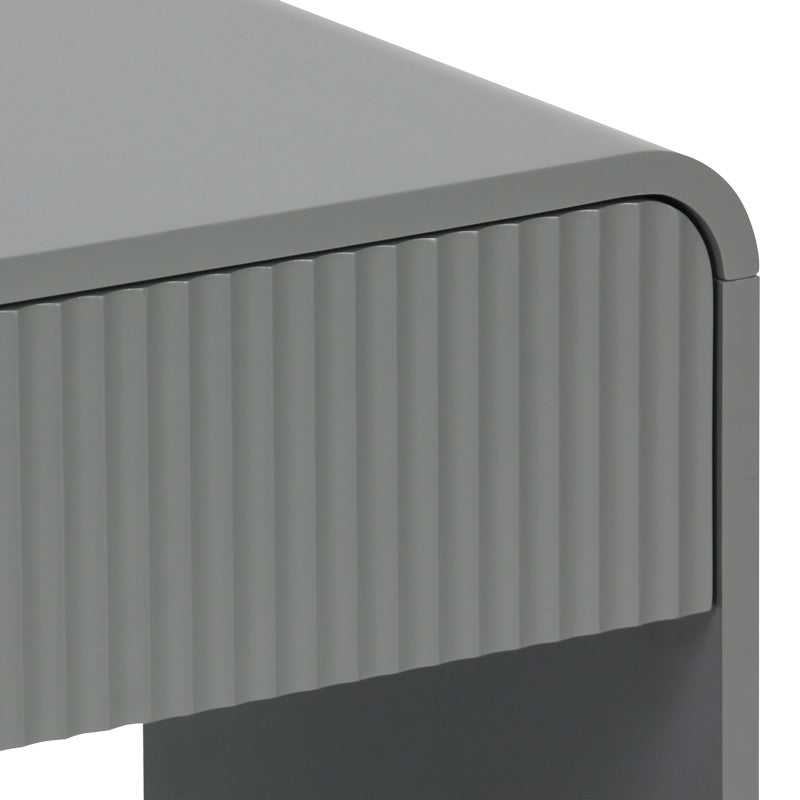 Κομοδίνο Lemperto MDF σε γκρι απόχρωση 40x40x53εκ