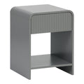 Κομοδίνο Lemperto MDF σε γκρι απόχρωση 40x40x53εκ