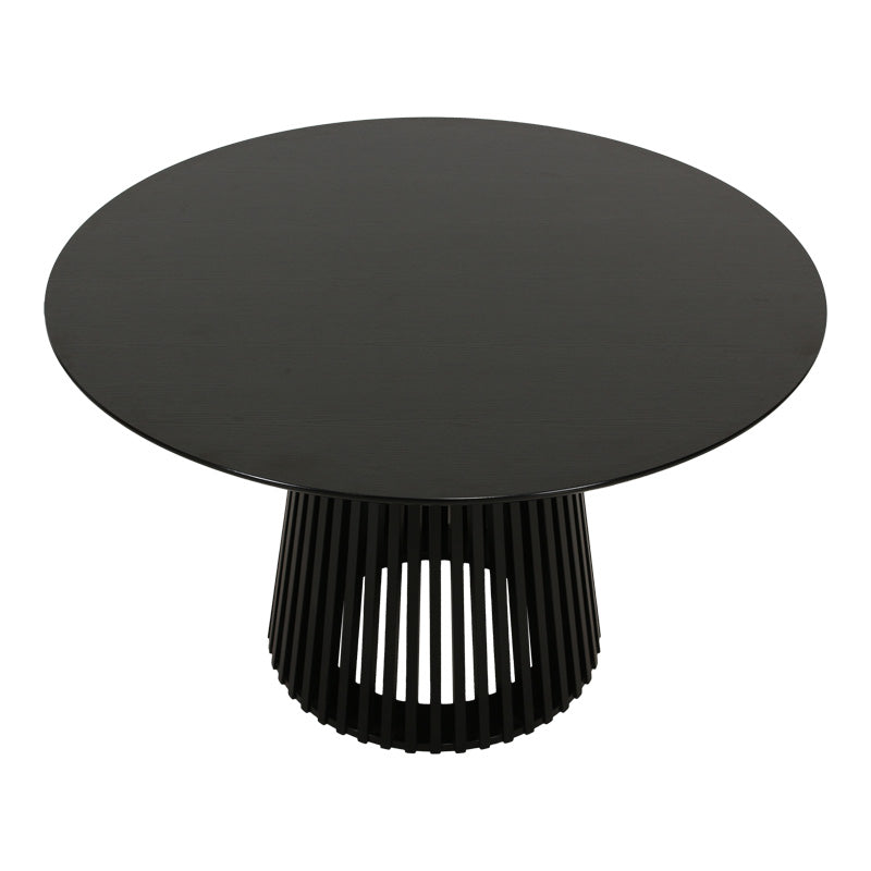 Τραπέζι Domonic mdf σε μαύρη απόχρωση Φ120x75εκ