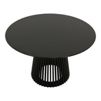 Τραπέζι Domonic mdf σε μαύρη απόχρωση Φ120x75εκ