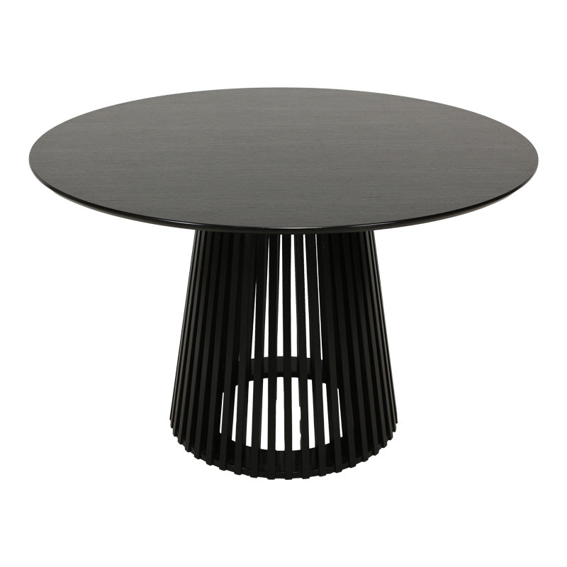 Τραπέζι Domonic mdf σε μαύρη απόχρωση Φ120x75εκ