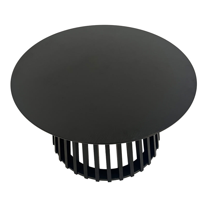 Τραπέζι σαλονιού Domonic mdf σε μαύρη απόχρωση Φ80x45εκ