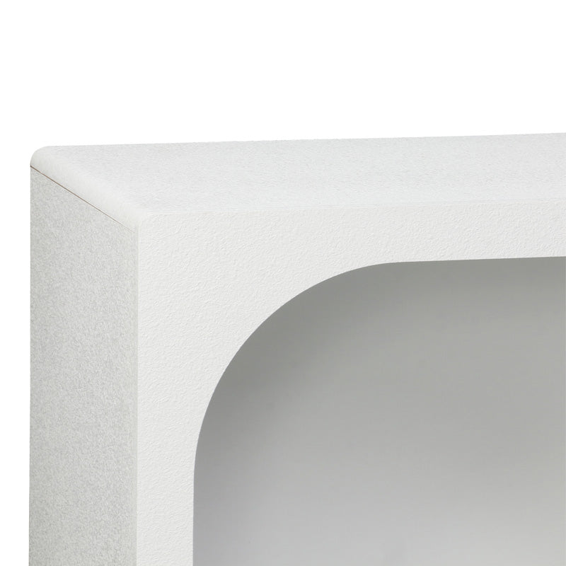 Μπουφές Emersi με ράφια mdf σε λευκή απόχρωση 164x34x76εκ