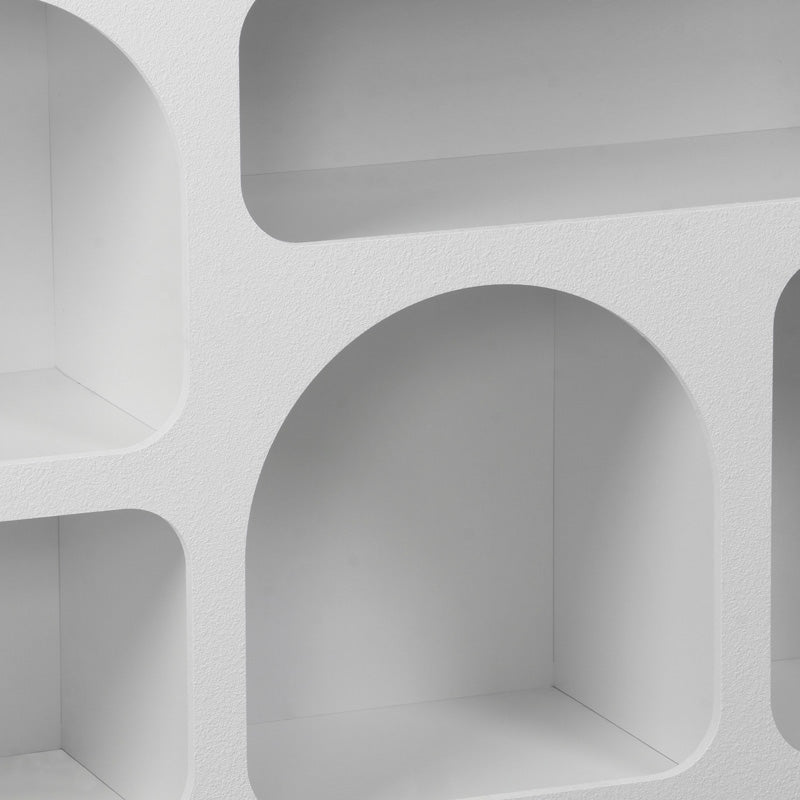 Μπουφές Emersi με ράφια mdf σε λευκή απόχρωση 164x34x76εκ