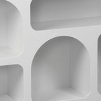 Μπουφές Emersi με ράφια mdf σε λευκή απόχρωση 164x34x76εκ