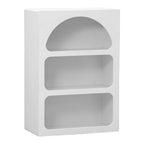 Βιβλιοθήκη-ραφιέρα Emersi mdf σε λευκή απόχρωση 70x35x100εκ
