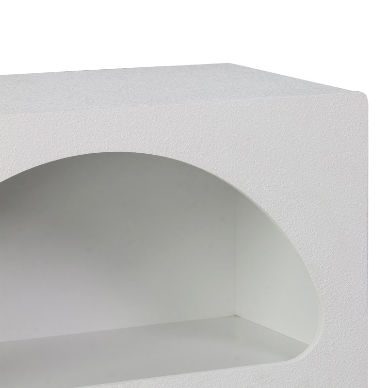 Βιβλιοθήκη-ραφιέρα Emersi mdf σε λευκή απόχρωση 70x35x100εκ
