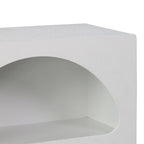 Βιβλιοθήκη-ραφιέρα Emersi mdf σε λευκή απόχρωση 70x35x100εκ