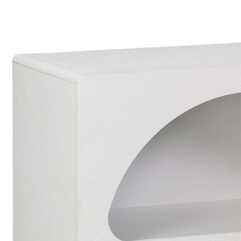 Βιβλιοθήκη-ραφιέρα Emersi mdf σε λευκή απόχρωση 70x35x100εκ