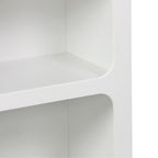 Βιβλιοθήκη-ραφιέρα Emersi mdf σε λευκή απόχρωση 70x35x100εκ