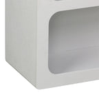 Βιβλιοθήκη-ραφιέρα Emersi mdf σε λευκή απόχρωση 70x35x100εκ