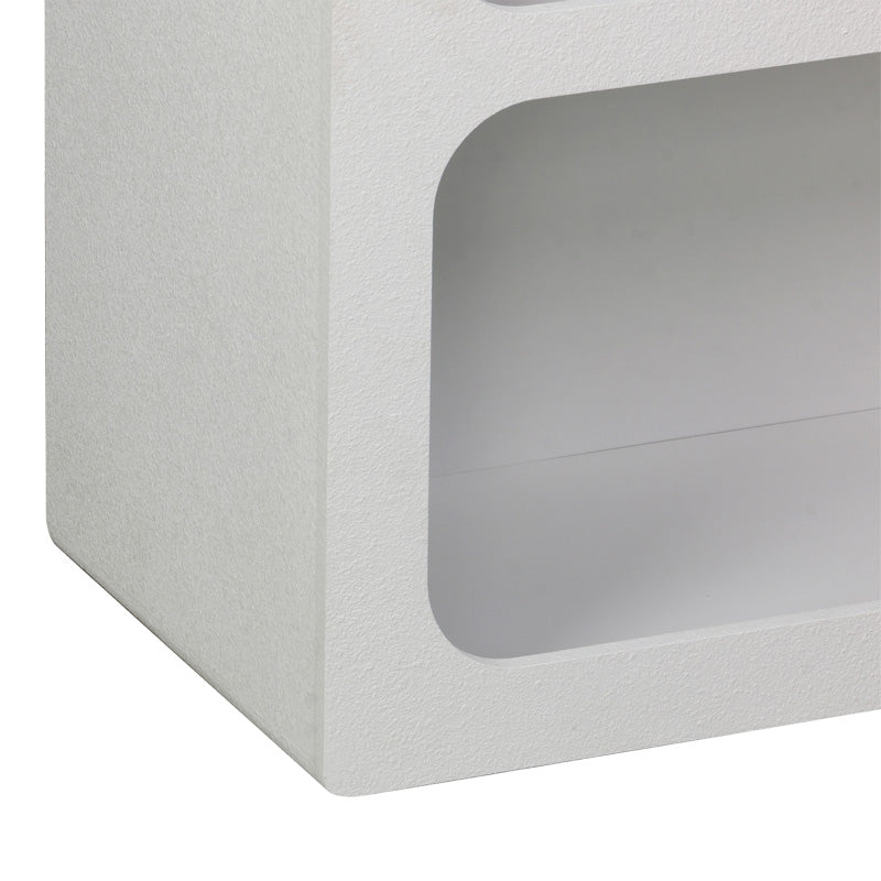 Βιβλιοθήκη-ραφιέρα Emersi mdf σε λευκή απόχρωση 70x35x100εκ
