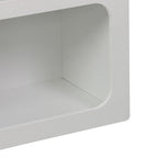 Βιβλιοθήκη-ραφιέρα Emersi mdf σε λευκή απόχρωση 70x35x100εκ