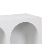 Μπουφές Emersi με ράφια mdf σε λευκή απόχρωση 120x35x76εκ