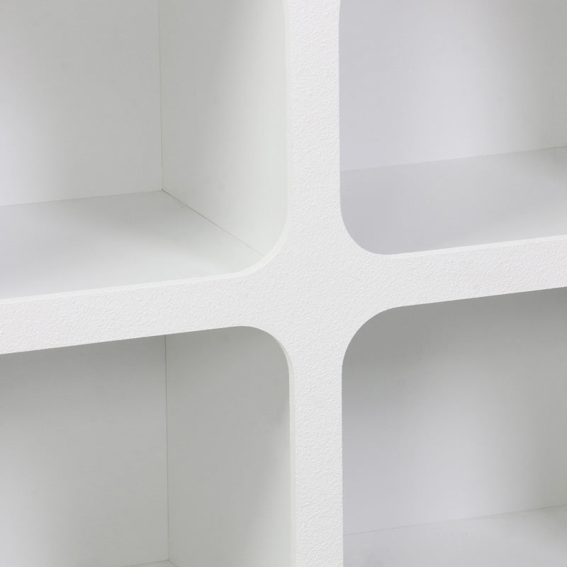 Μπουφές Emersi με ράφια mdf σε λευκή απόχρωση 120x35x76εκ