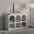 Μπουφές Emersi με ράφια mdf σε λευκή απόχρωση 120x35x76εκ