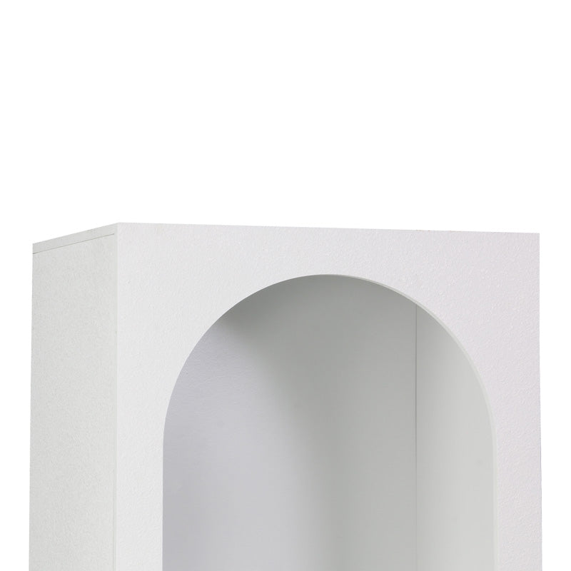 Βιβλιοθήκη Emersi mdf σε λευκή απόχρωση 48x35x180εκ