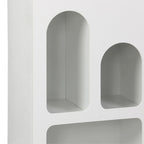 Βιβλιοθήκη Emersi mdf σε λευκή απόχρωση 48x35x180εκ