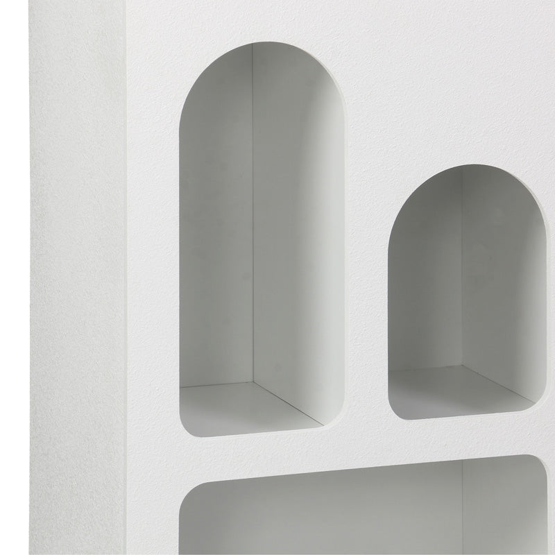 Βιβλιοθήκη Emersi mdf σε λευκή απόχρωση 48x35x180εκ