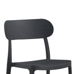 Καρέκλα Amvroan στοιβαζόμενη με UV protection ανθρακί pp 51x49x79.5εκ