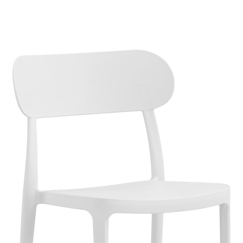 Καρέκλα Amvroan στοιβαζόμενη με UV protection λευκό pp 51x49x79.5εκ