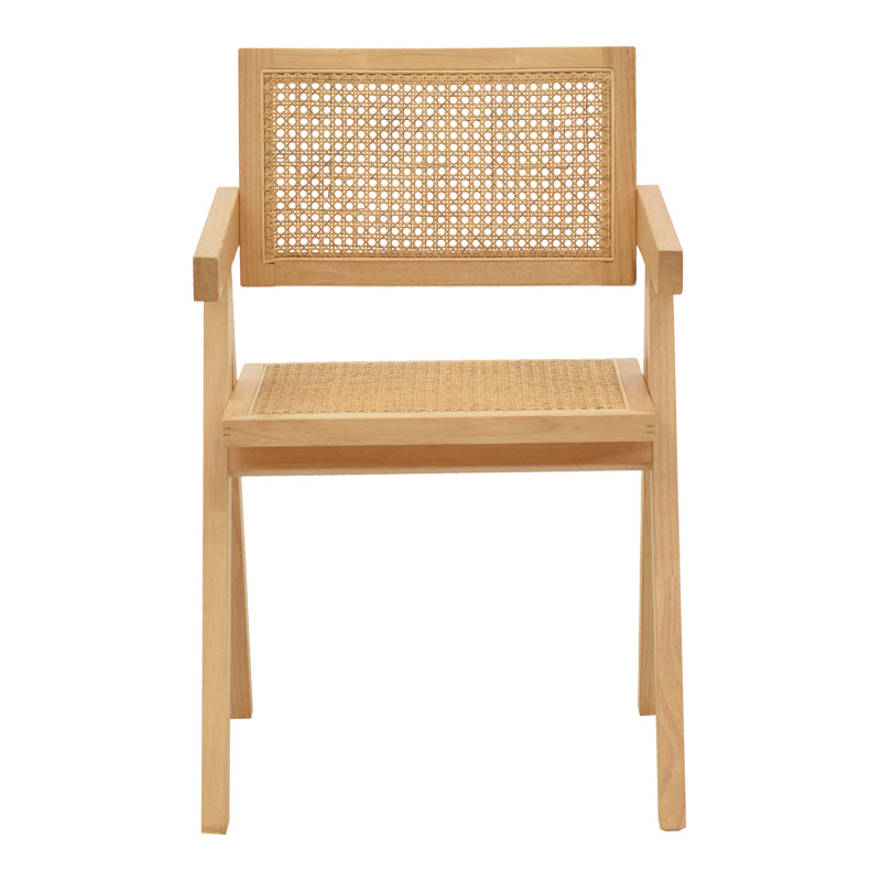 Πολυθρόνα Winslow φυσικό rubberwood 52x59x79εκ