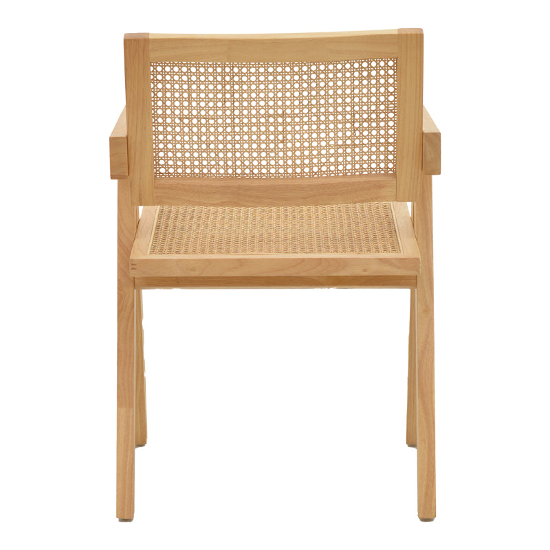 Πολυθρόνα Winslow φυσικό rubberwood 52x59x79εκ