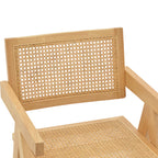 Πολυθρόνα Winslow φυσικό rubberwood 52x59x79εκ