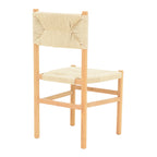 Καρέκλα Oarvine φυσικό rubberwood-φυσικό σχοινί 46x52x88εκ