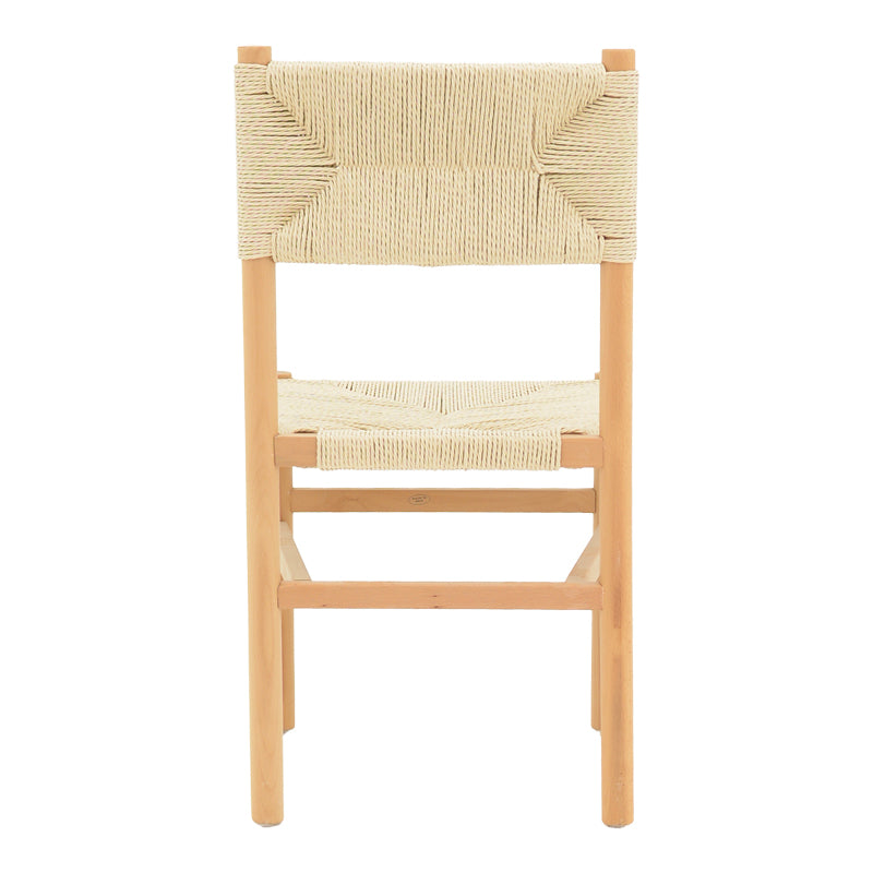 Καρέκλα Oarvine φυσικό rubberwood-φυσικό σχοινί 46x52x88εκ