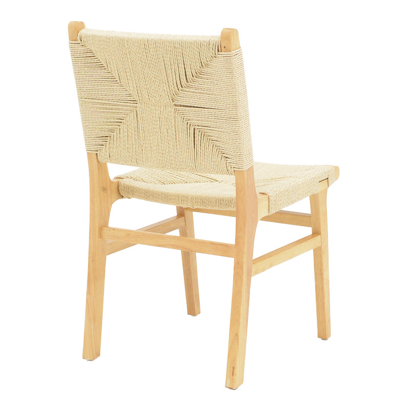 Καρέκλα Arten σχοινί-rubberwood σε φυσική απόχρωση 60x55x85εκ