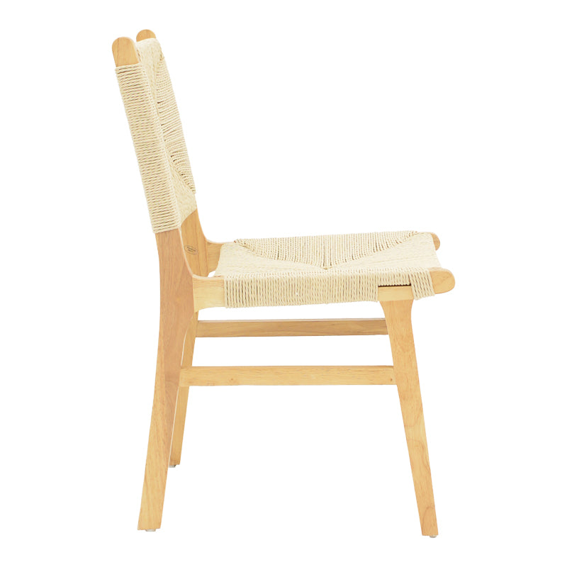Καρέκλα Arten σχοινί-rubberwood σε φυσική απόχρωση 60x55x85εκ