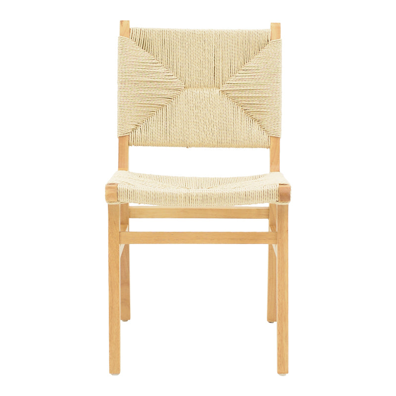Καρέκλα Arten σχοινί-rubberwood σε φυσική απόχρωση 60x55x85εκ
