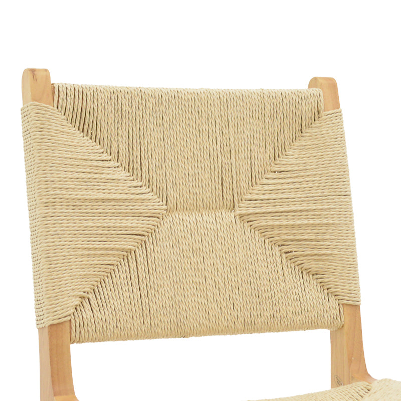 Καρέκλα Arten σχοινί-rubberwood σε φυσική απόχρωση 60x55x85εκ