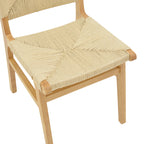 Καρέκλα Arten σχοινί-rubberwood σε φυσική απόχρωση 60x55x85εκ