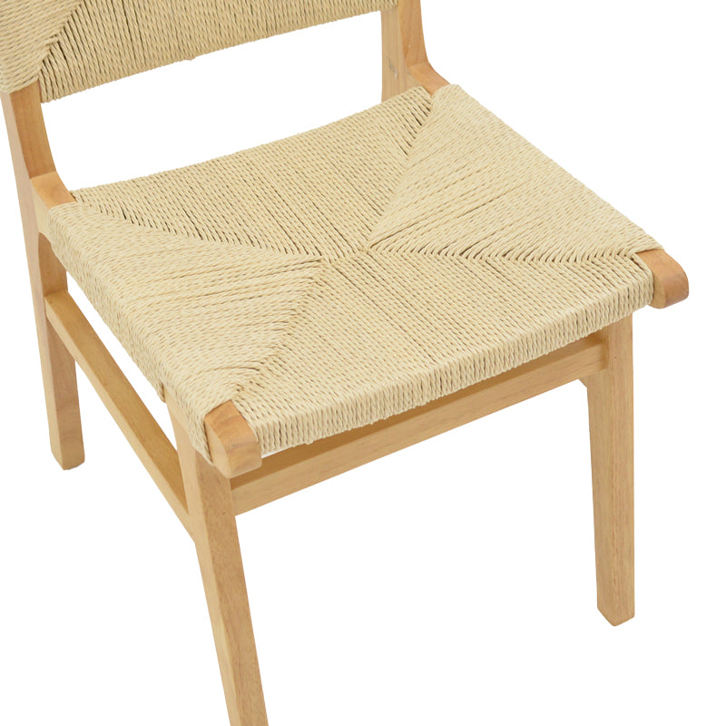 Καρέκλα Arten σχοινί-rubberwood σε φυσική απόχρωση 60x55x85εκ
