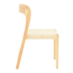 Καρέκλα Tavrine σχοινί-rubberwood σε φυσική απόχρωση 47x59x78εκ
